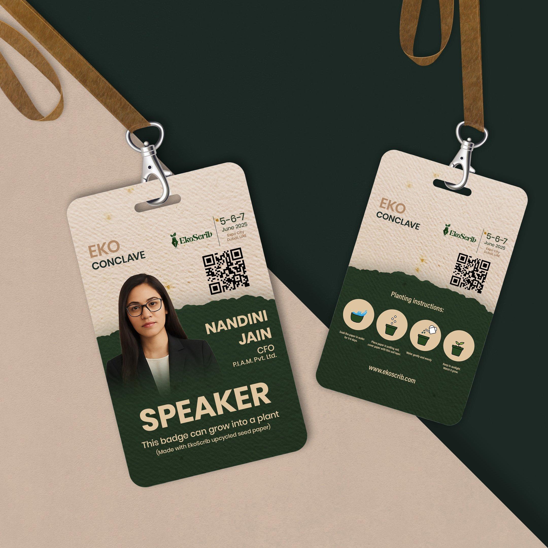Seed paper conference tags