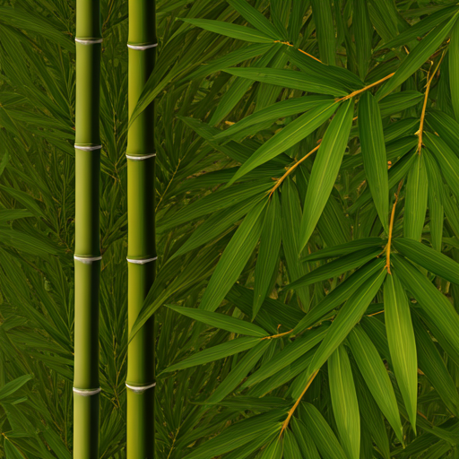 Abstract bamboo leaves pattern